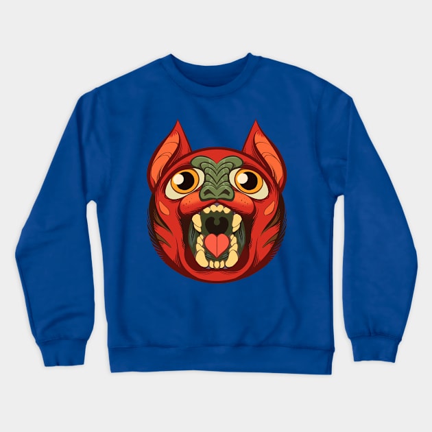 Cat monster 02 Crewneck Sweatshirt by gorillaprutt